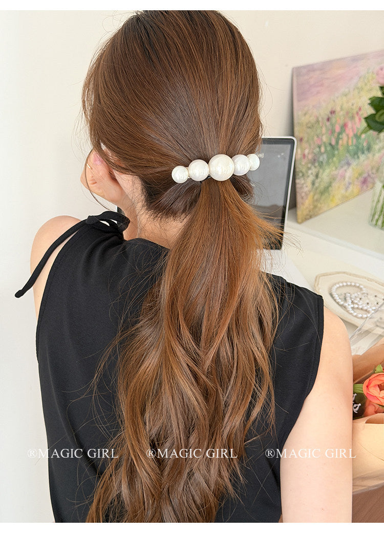 French Style Pearl Hairpin For Women In Spring, Featuring Elegant Metal Material