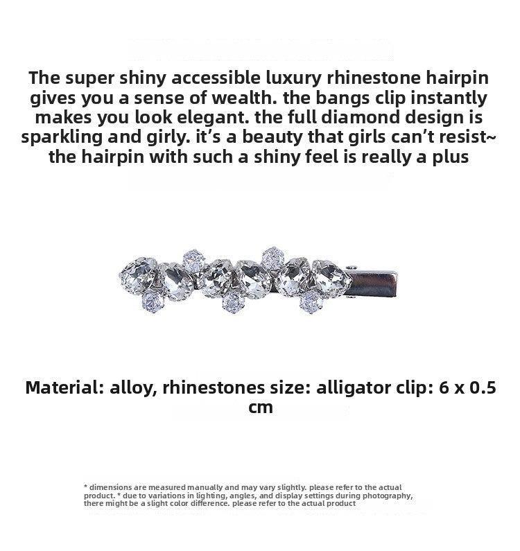 Luxurious Sparkly Hairpin For Women Featuring Rhinestones