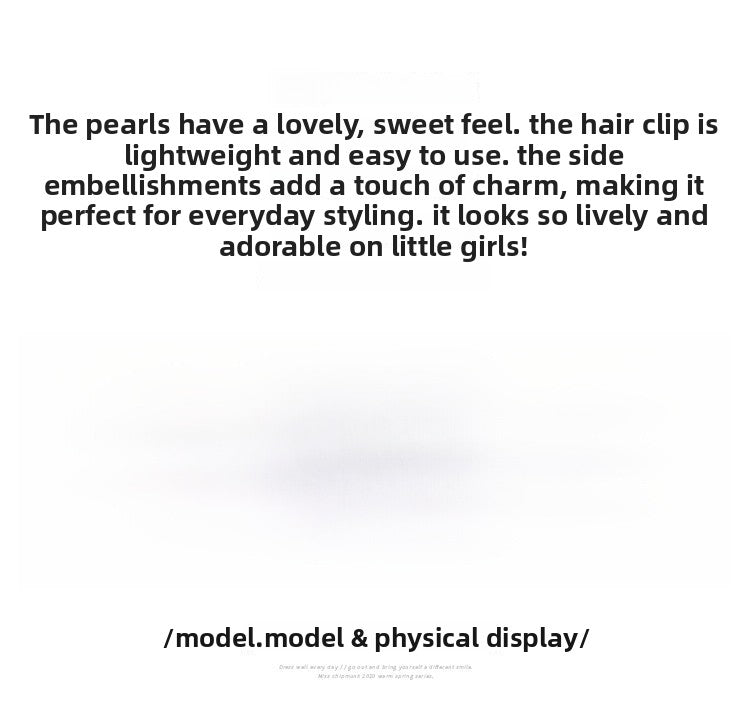 Fairy Style Flowers Cloth BB Clips Hair Accessories For Girls In Natural Pink, 2 PCS/Package