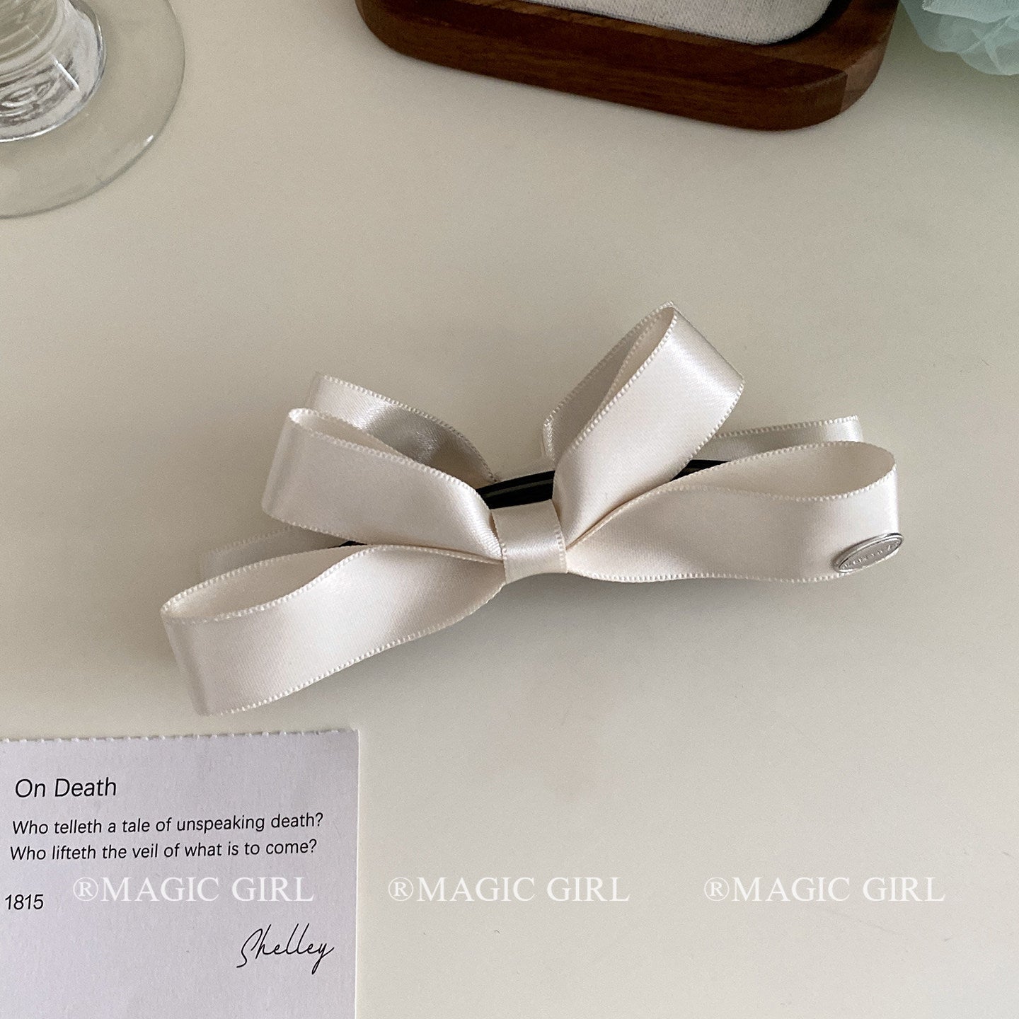 New Style Bow Tie Banana Clip Hairpin For Women In Dyed Black Satin, Perfect For Spring