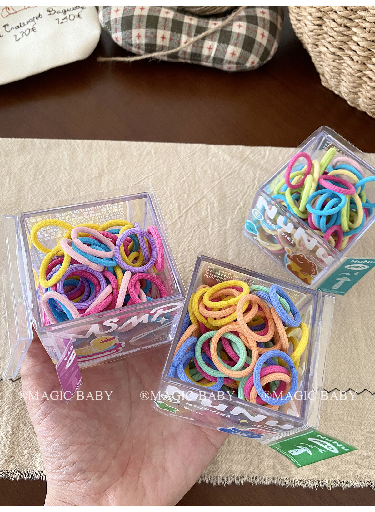 Simple Style Rubber Band Hair Accessory For Girls In Colour, Made Of Cloth, Perfect For Summer
