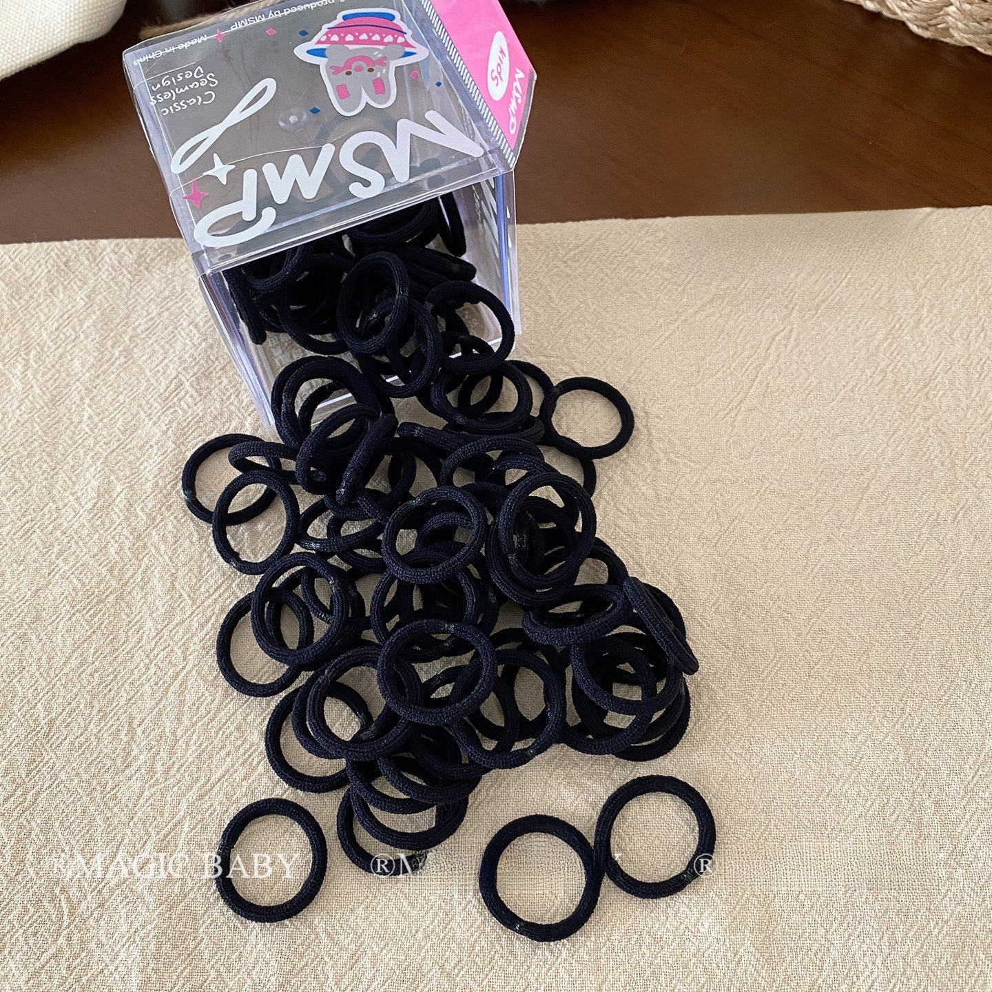 Simple Style Rubber Band Hair Accessory For Girls In Colour, Made Of Cloth, Perfect For Summer