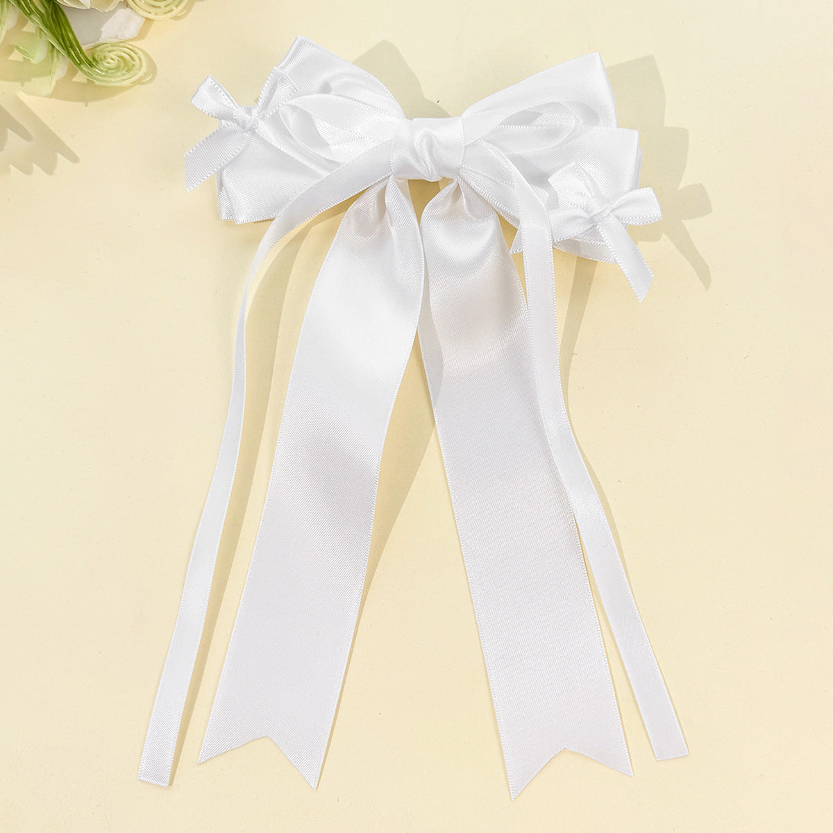 French Style Bow Tie Hair Bow Hairpin For Women In Dyed Black, Perfect For Spring & Summer