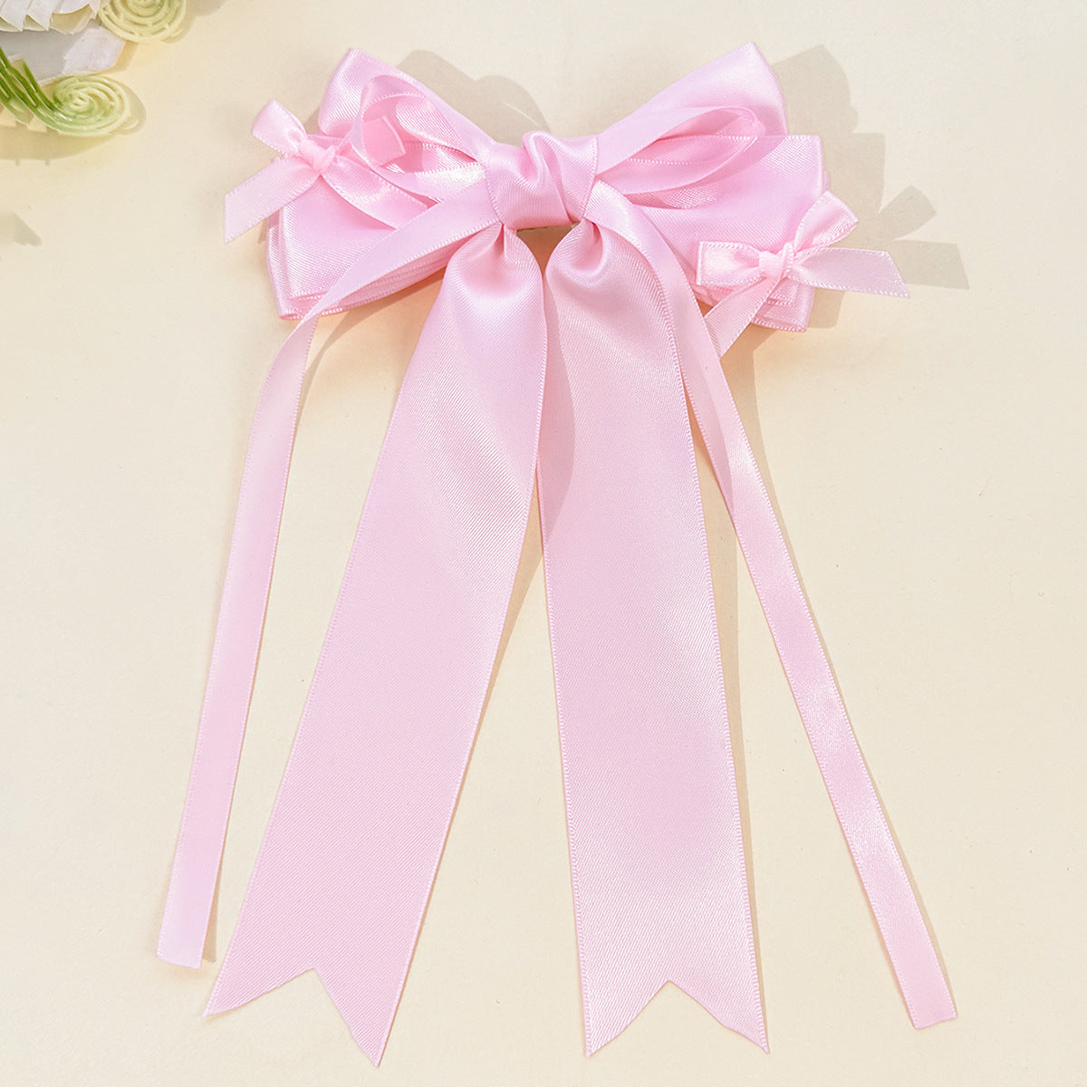 French Style Bow Tie Hair Bow Hairpin For Women In Dyed Black, Perfect For Spring & Summer