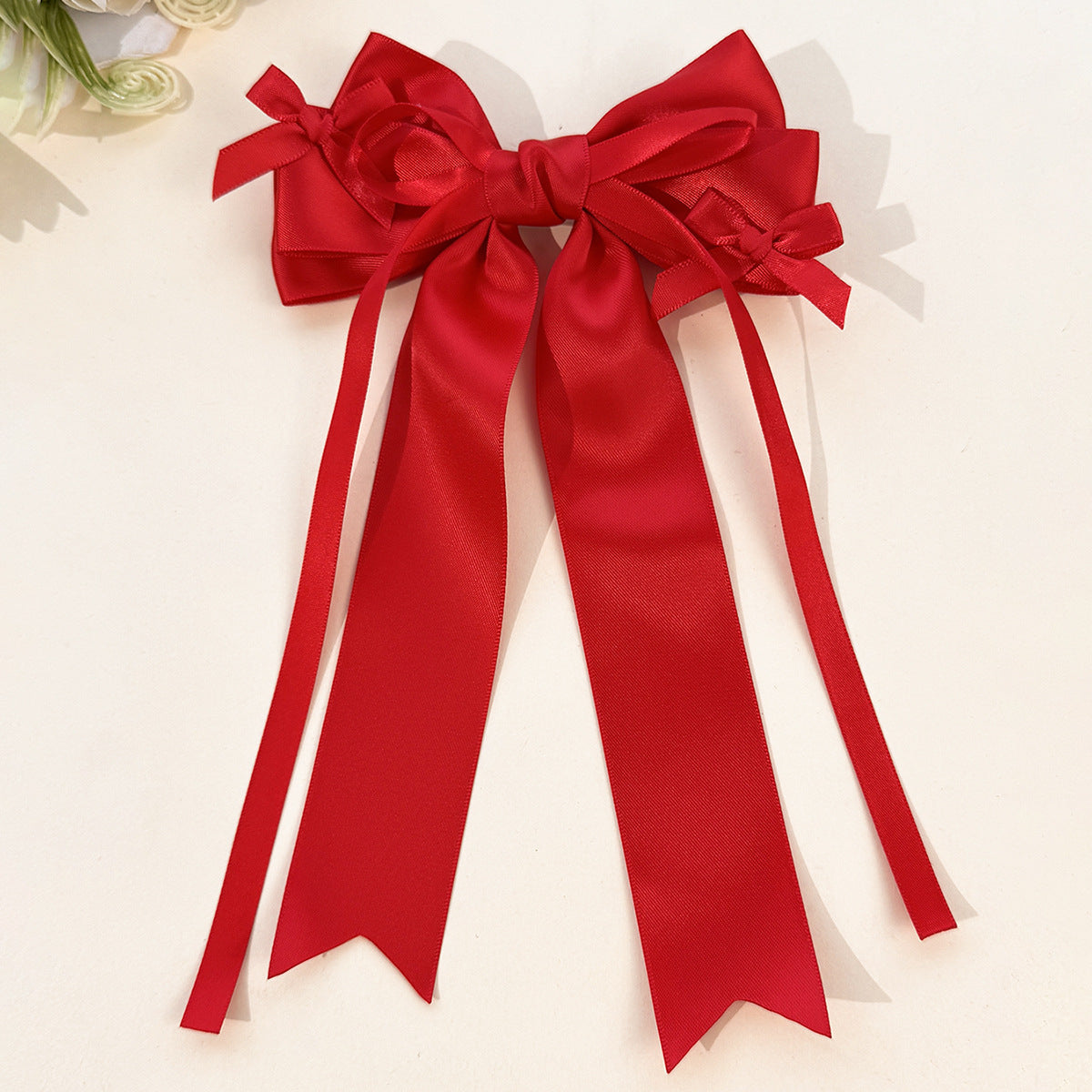 French Style Bow Tie Hair Bow Hairpin For Women In Dyed Black, Perfect For Spring & Summer