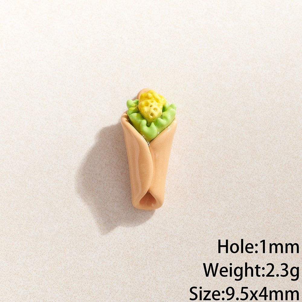 Copper Flower Pendant With 0.03µm Plating Thickness Featuring Enamel Craftsmanship, Simple Style, 1 Piece Per Pack