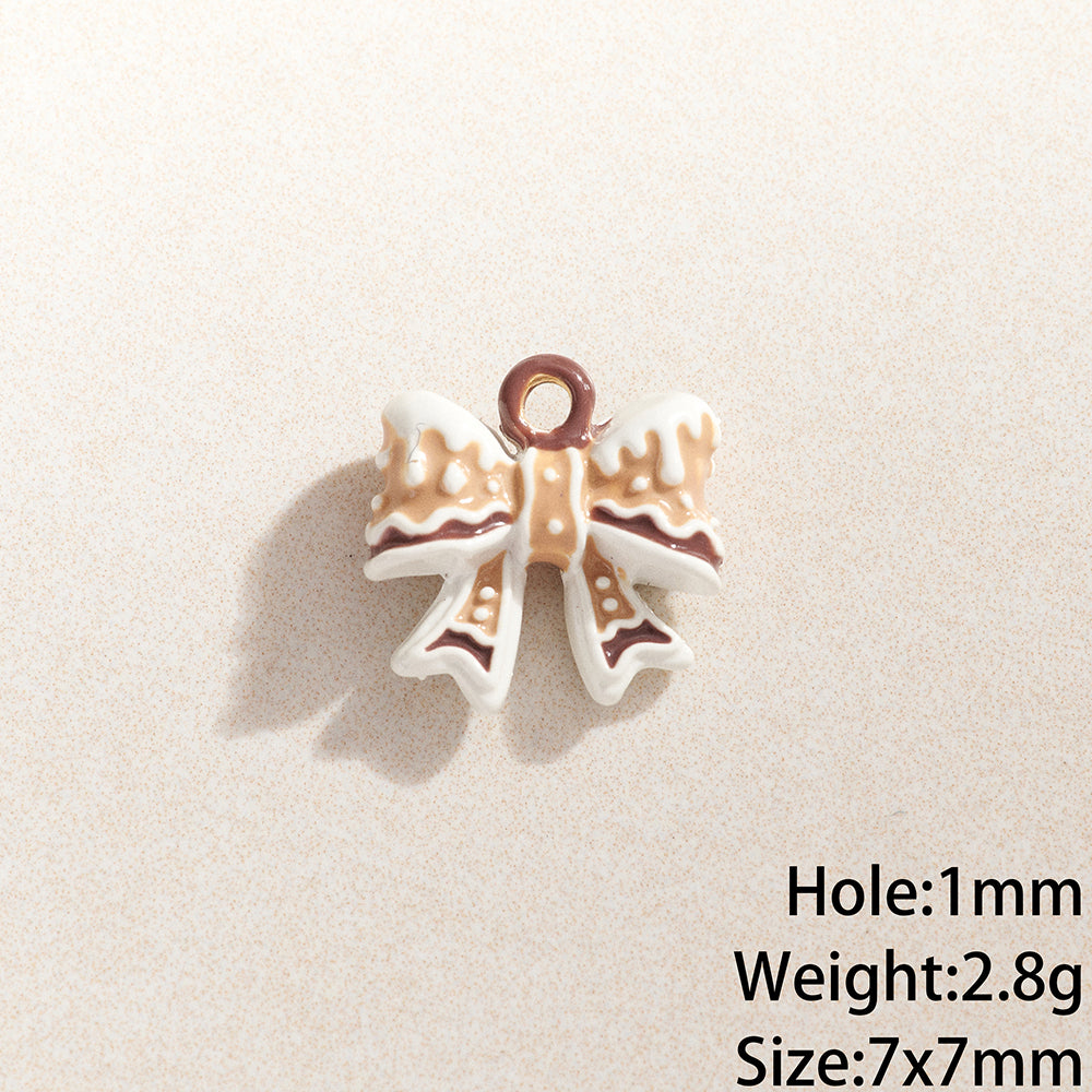 Copper Flower Pendant With 0.03µm Plating Thickness Featuring Enamel Craftsmanship, Simple Style, 1 Piece Per Pack