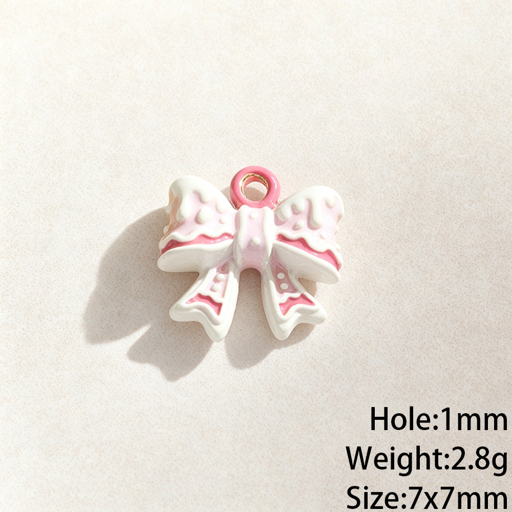 Copper Flower Pendant With 0.03µm Plating Thickness Featuring Enamel Craftsmanship, Simple Style, 1 Piece Per Pack