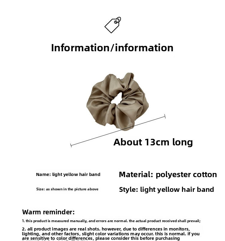 New Style Geometric Satin Scrunchie For Women In Natural Pink, Perfect Winter Hair Accessory