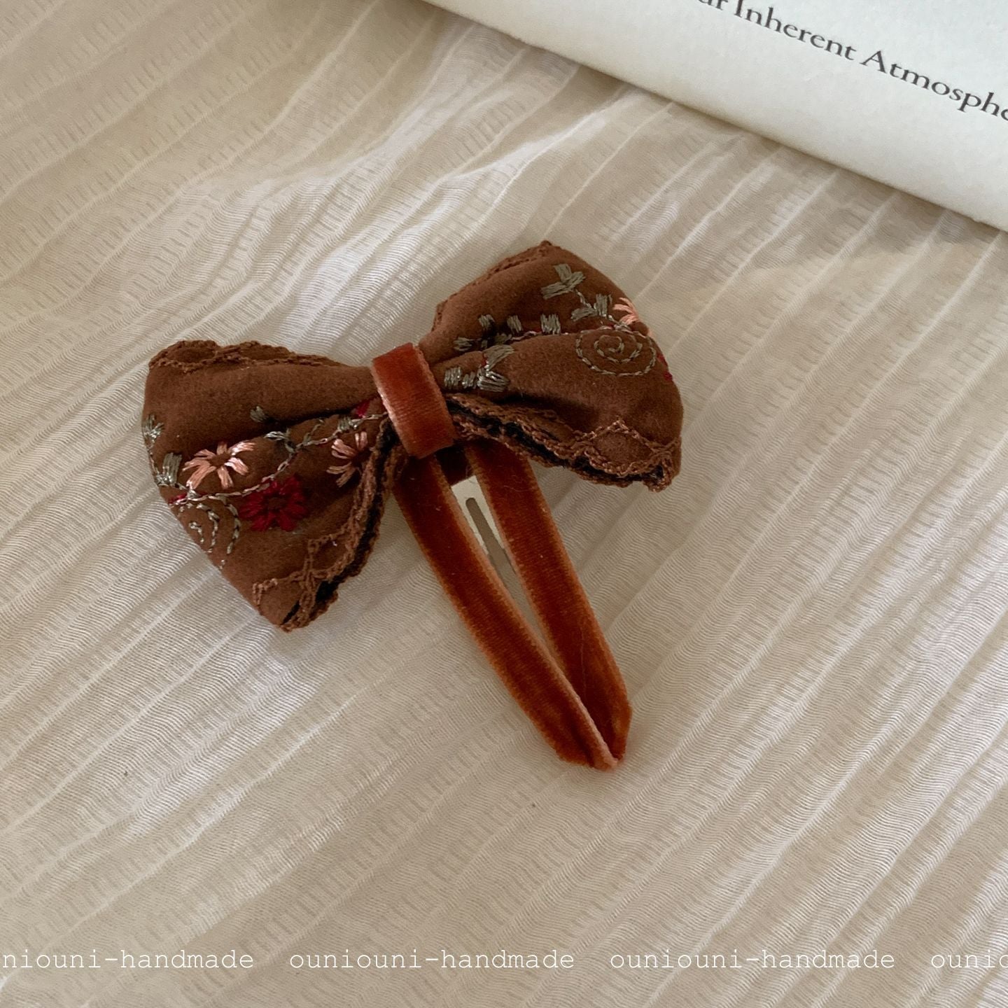Ethnic Style Flowers BB Clips Hairpin In Cloth Material, Perfect For Summer