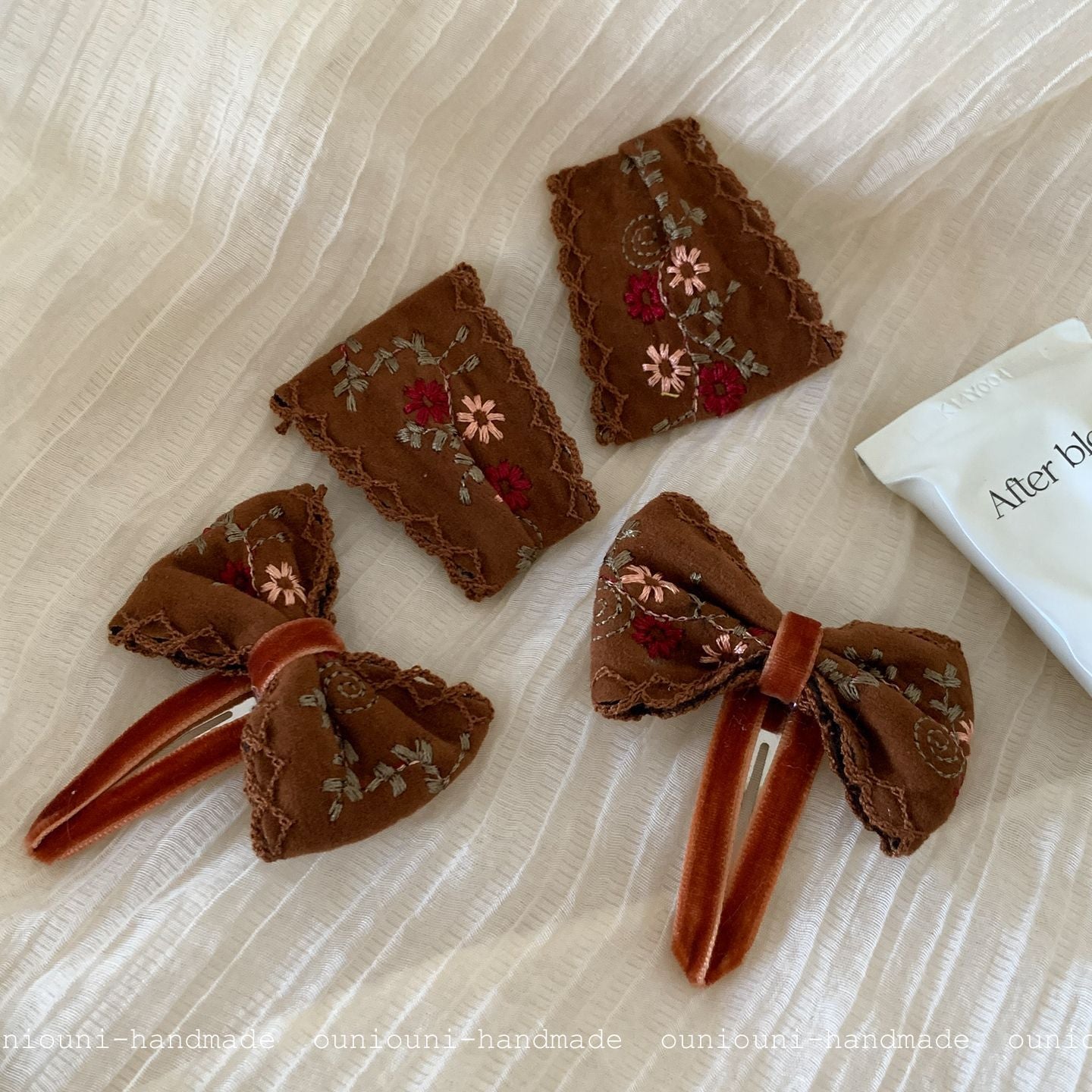 Ethnic Style Flowers BB Clips Hairpin In Cloth Material, Perfect For Summer
