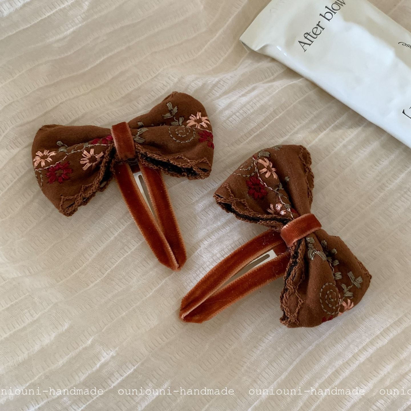 Ethnic Style Flowers BB Clips Hairpin In Cloth Material, Perfect For Summer