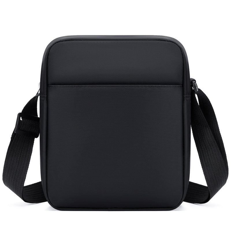 Men's Stripe Oxford Cloth Crossbody Bag With Water Resistant Feature
