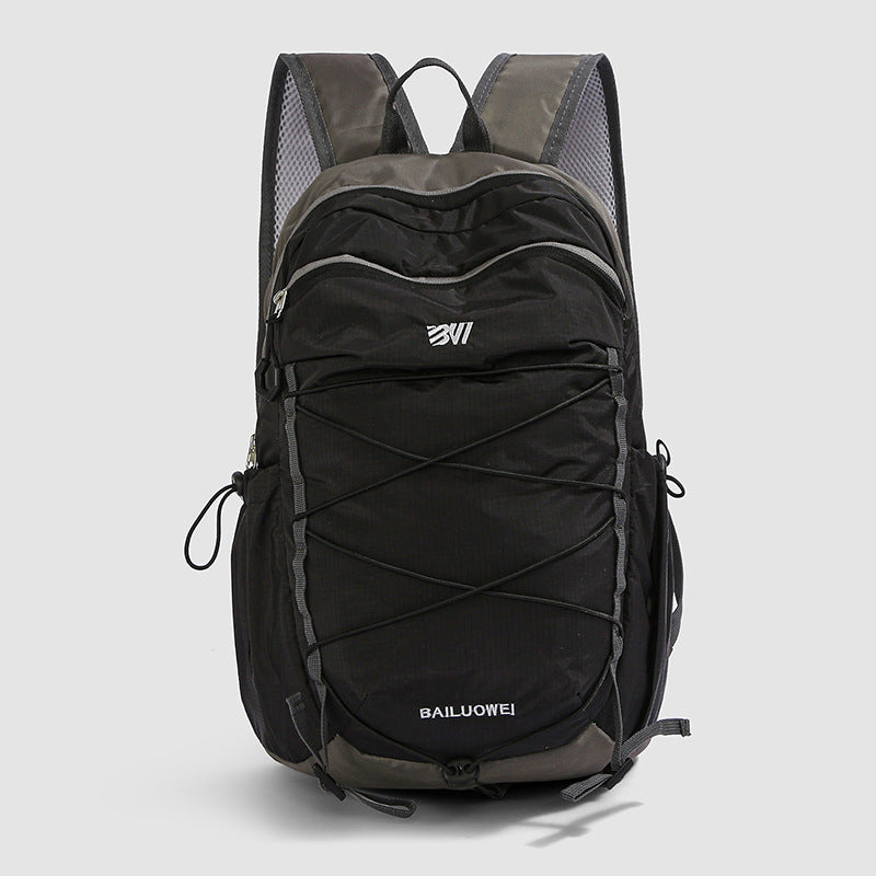 Color Block Lightweight Hiking Backpack In Oxford Cloth For Unisex, Ideal For Summer Outdoor Activities