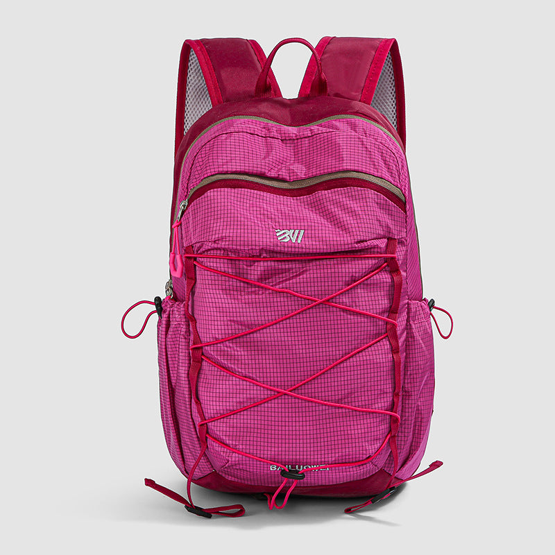 Color Block Lightweight Hiking Backpack In Oxford Cloth For Unisex, Ideal For Summer Outdoor Activities
