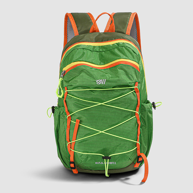Color Block Lightweight Hiking Backpack In Oxford Cloth For Unisex, Ideal For Summer Outdoor Activities