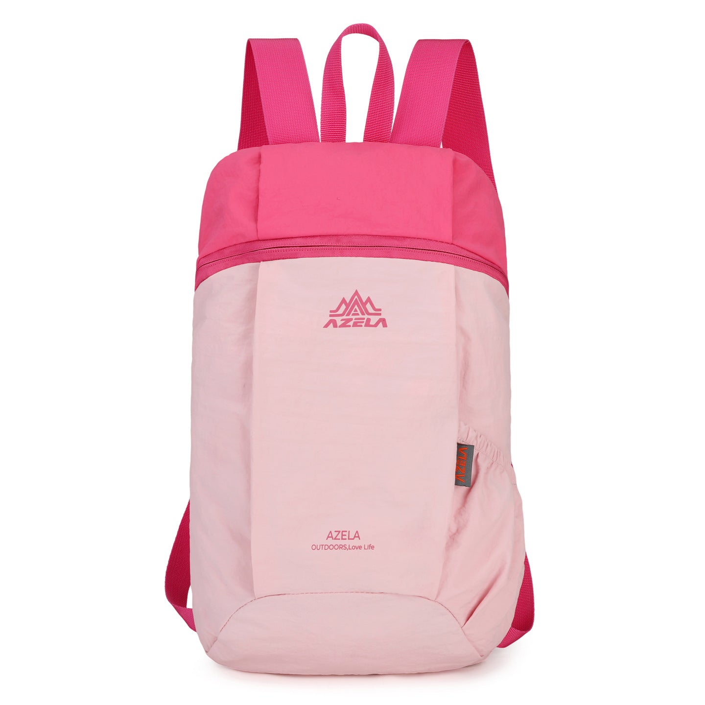 Color Block Hiking Backpack With Water Repellent Nylon Material, Unisex Design For  Spring And Summer