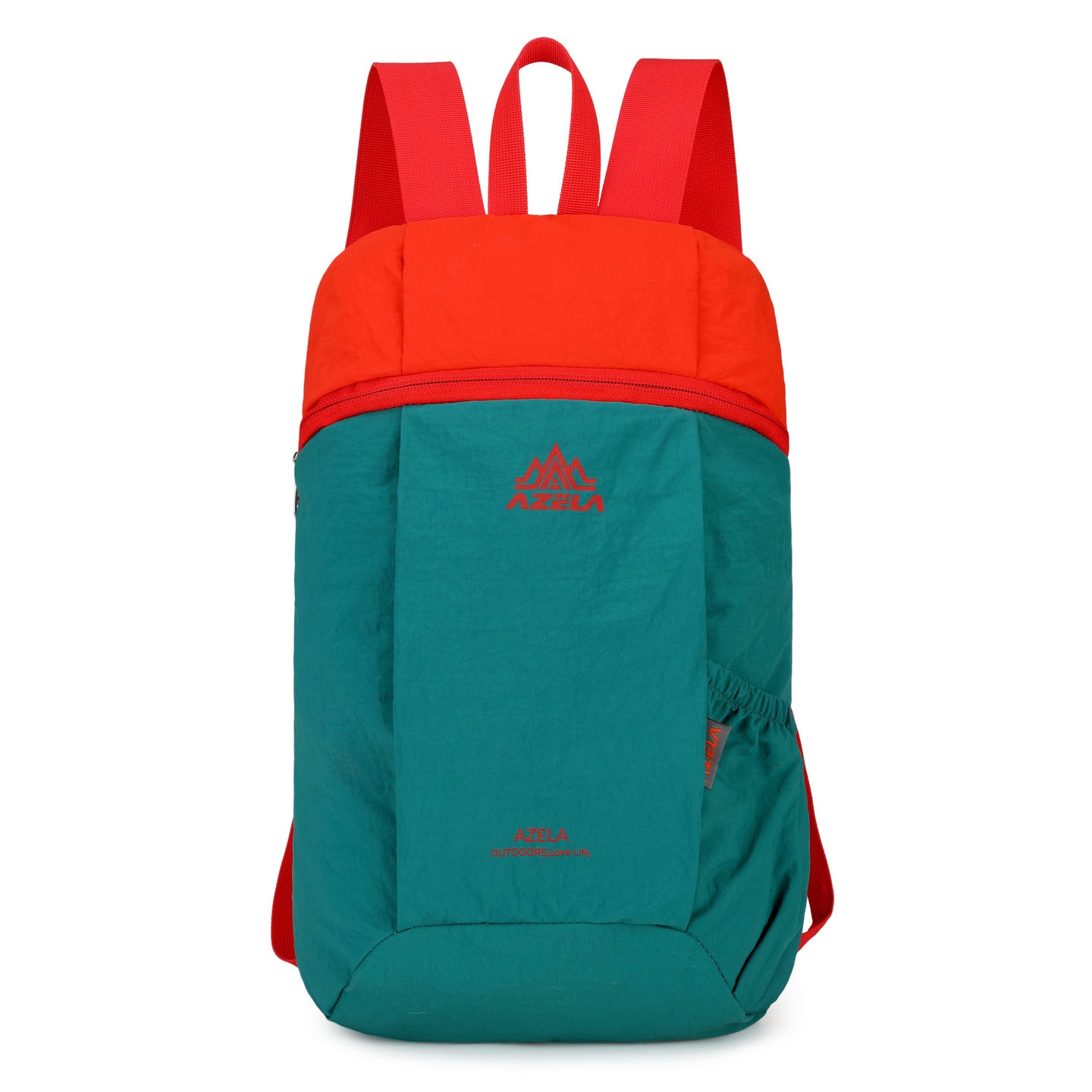 Color Block Hiking Backpack With Water Repellent Nylon Material, Unisex Design For  Spring And Summer