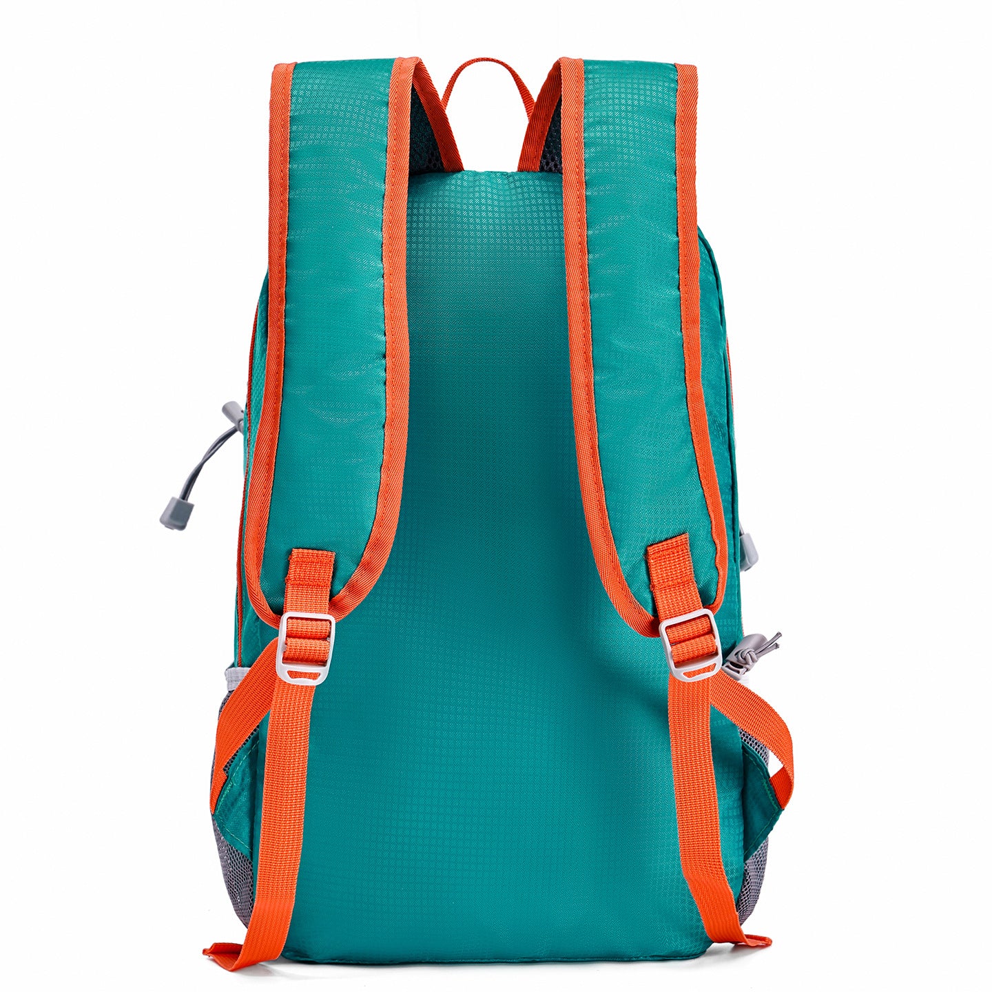 Solid Color Hiking Backpack In Water Repellent Nylon, Unisex Design For Spring Outdoor Activities