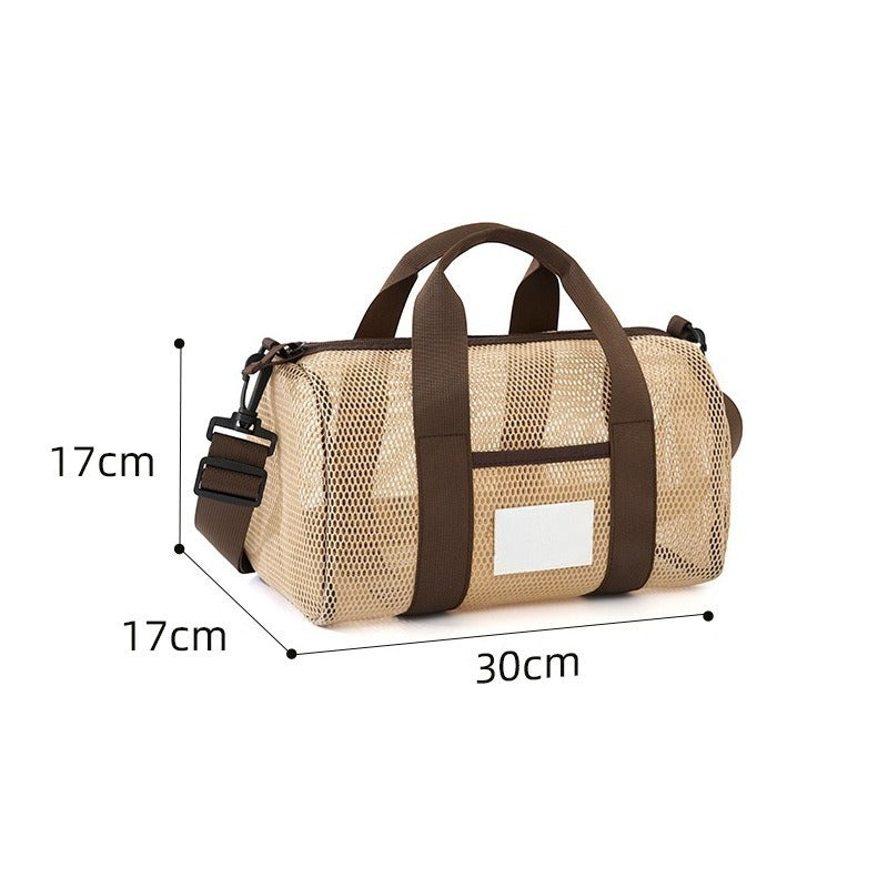 Modern Style Grid Storage Bag Made Of Soft Gauze Fabric For Convenient Organization And Easy Cleaning