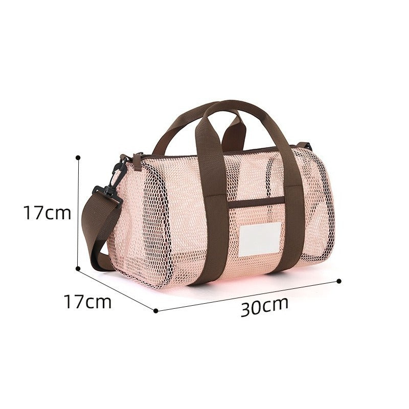 Modern Style Grid Storage Bag Made Of Soft Gauze Fabric For Convenient Organization And Easy Cleaning