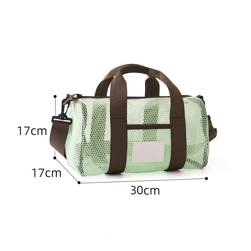 Modern Style Grid Storage Bag Made Of Soft Gauze Fabric For Convenient Organization And Easy Cleaning