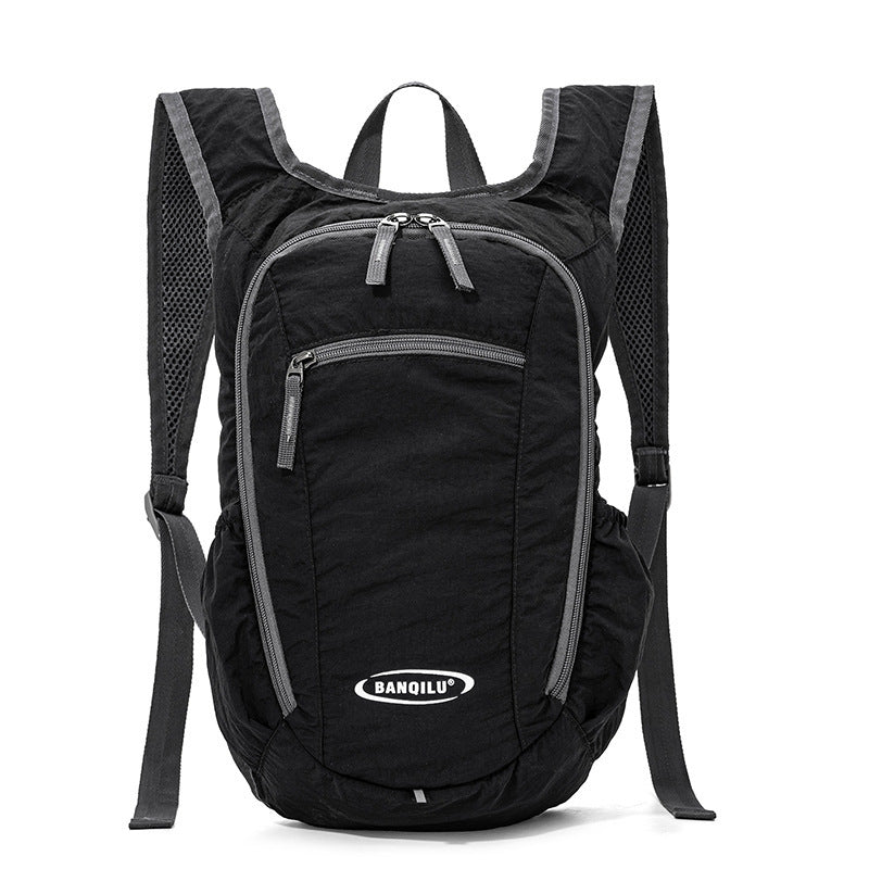 Color Block Hiking Backpack Made Of Nylon With Breathable Design, Unisex, Ideal For Summer Hiking And Trekking