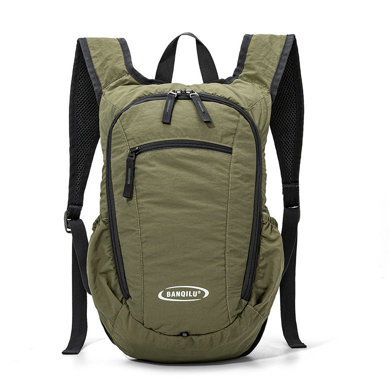 Color Block Hiking Backpack Made Of Nylon With Breathable Design, Unisex, Ideal For Summer Hiking And Trekking