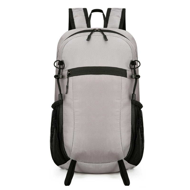 Color Block Hiking Backpack Made Of Polyester, Breathable And Unisex, Perfect For Summer Hiking And Trekking
