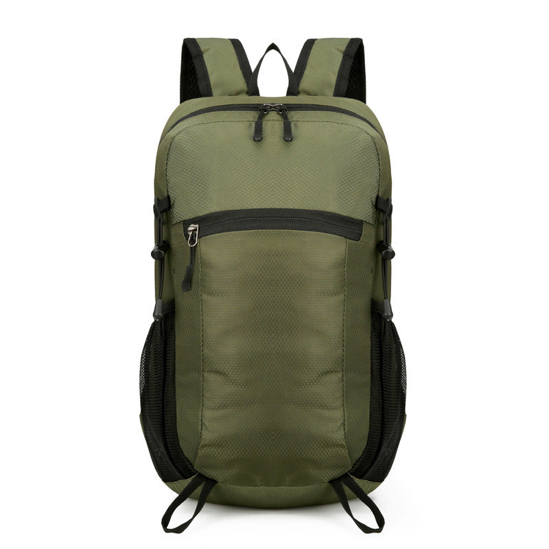 Color Block Hiking Backpack Made Of Polyester, Breathable And Unisex, Perfect For Summer Hiking And Trekking
