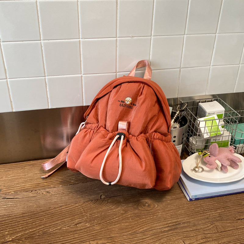 Color Block Cloth Women's Backpack With Water Repellent Feature, Perfect For  Spring And Summer Casual Use