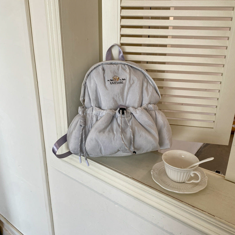 Color Block Cloth Women's Backpack With Water Repellent Feature, Perfect For  Spring And Summer Casual Use