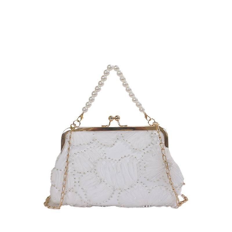 Glittery Shell Shaped Women's Handbag With Sequins And Chain Strap For  Spring And Summer