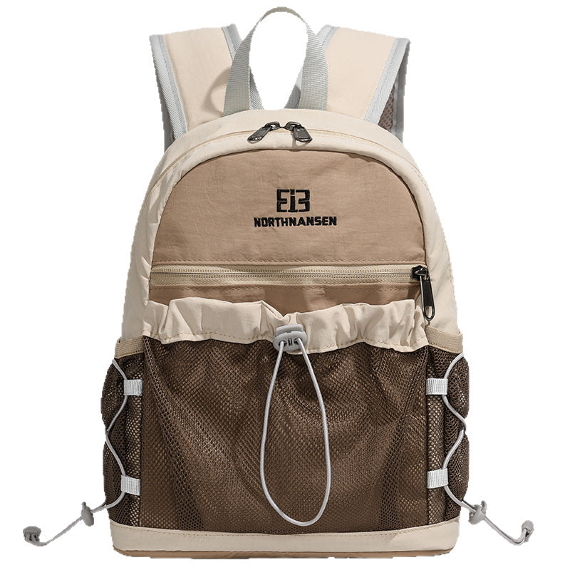 Letter Pattern Nylon Hiking Backpack, Lightweight And Perfect For Summer Casual Use