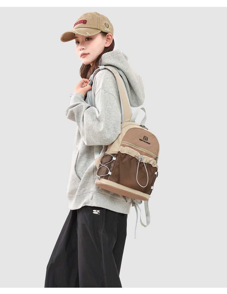 Letter Pattern Nylon Hiking Backpack, Lightweight And Perfect For Summer Casual Use