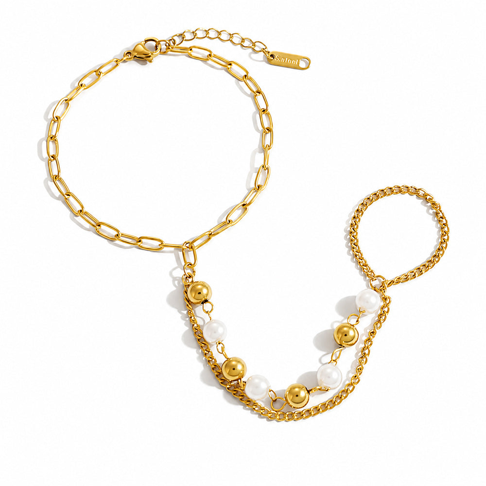 Bohemian Geometric Bracelets In 18K Real Gold Plated 304 Stainless Steel With Waterproof Non Tarnish PVD Coated Cable Chain