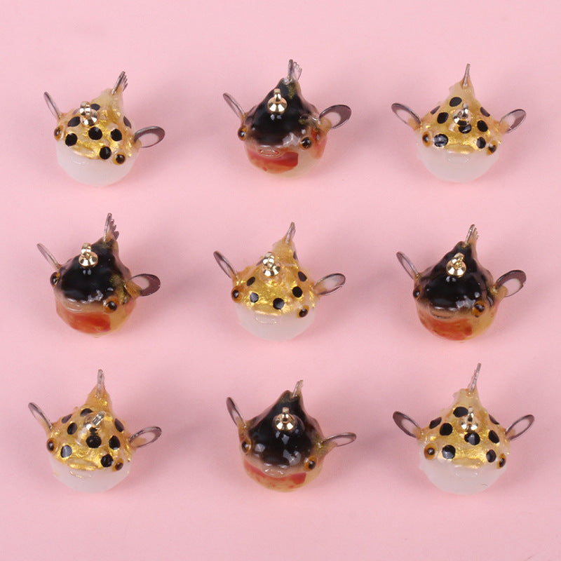 Dolphin Resin Earring Findings Featuring Epoxy Craftsmanship In Dyed Black With Cute Style Jewelry Accessories