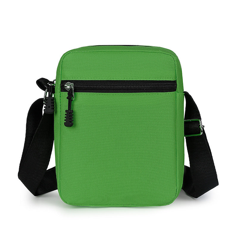 Men's Color Block Crossbody Bag In Oxford Cloth With Sewing Thread Detail, Featuring Sling Strap For Autumn