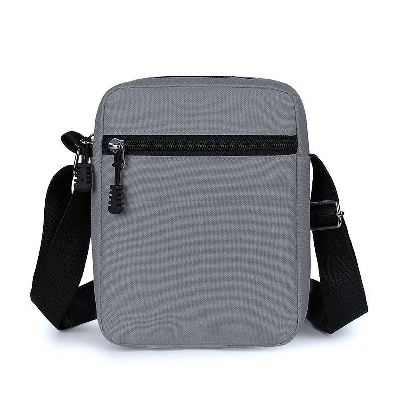 Men's Color Block Crossbody Bag In Oxford Cloth With Sewing Thread Detail, Featuring Sling Strap For Autumn