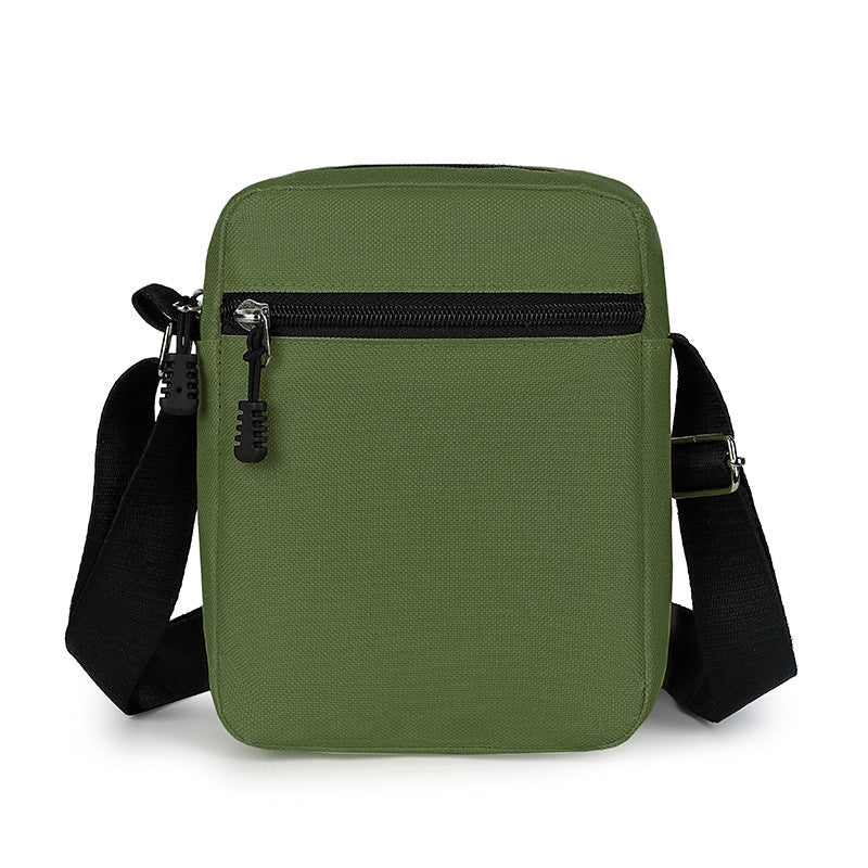 Men's Color Block Crossbody Bag In Oxford Cloth With Sewing Thread Detail, Featuring Sling Strap For Autumn