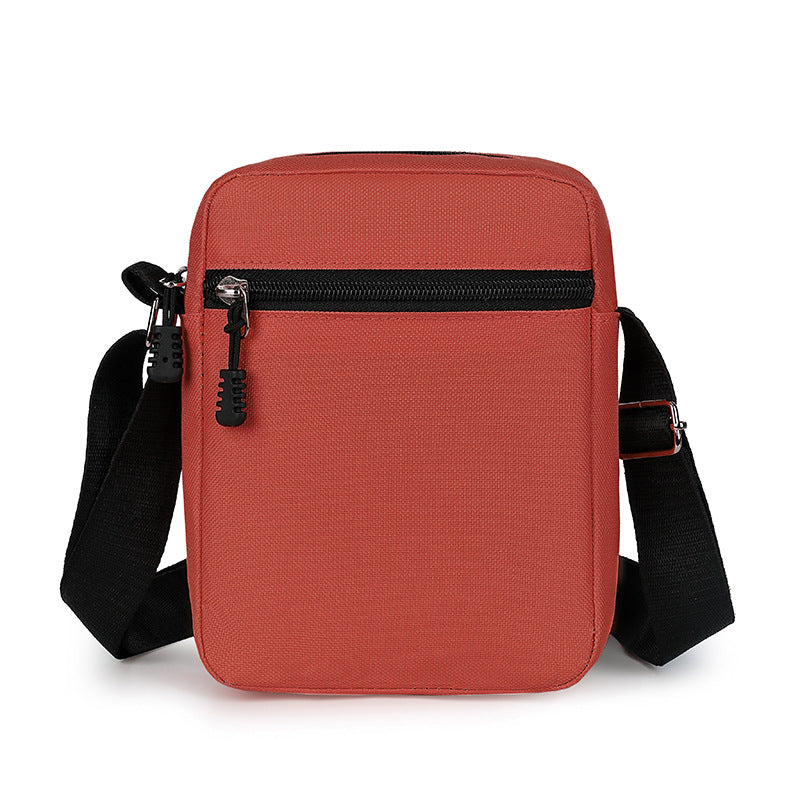 Men's Color Block Crossbody Bag In Oxford Cloth With Sewing Thread Detail, Featuring Sling Strap For Autumn