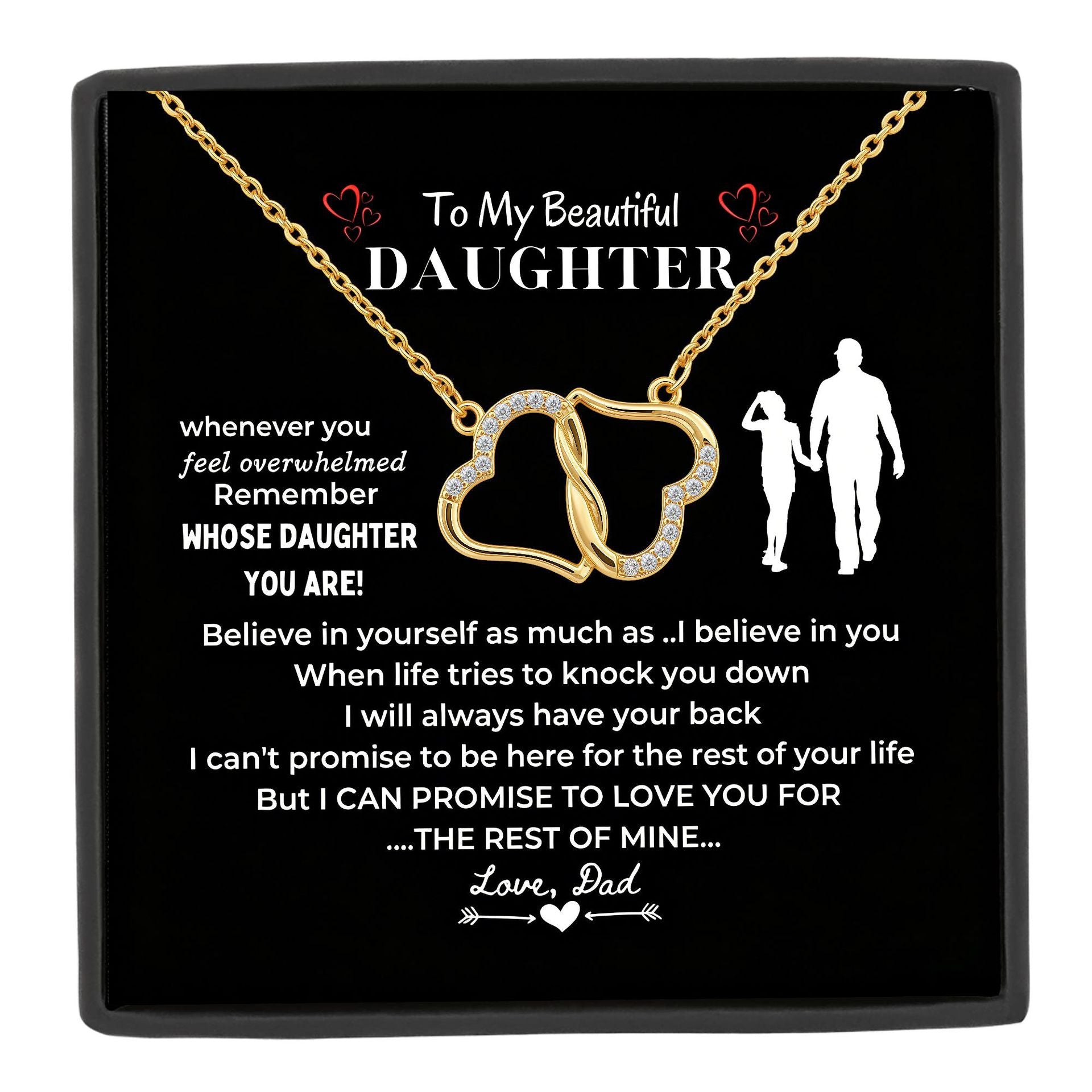 Heart Shape Gold Brass Necklace For Women In Simple Style With Zircon Inlay And Cable Chain