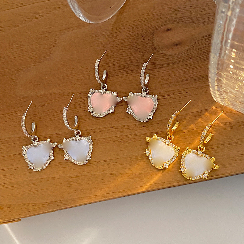 Butterfly Earrings For Women In Gold Featuring Electroplated Finish And Copper Ear Pins With Sweet Style