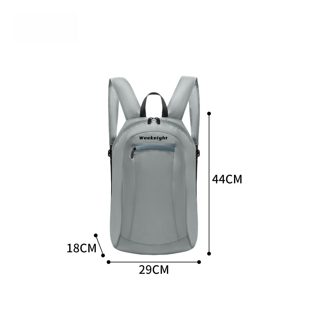 Solid Color Lightweight Hiking Backpack In Nylon For Unisex, Perfect For Summer Outdoor Activities