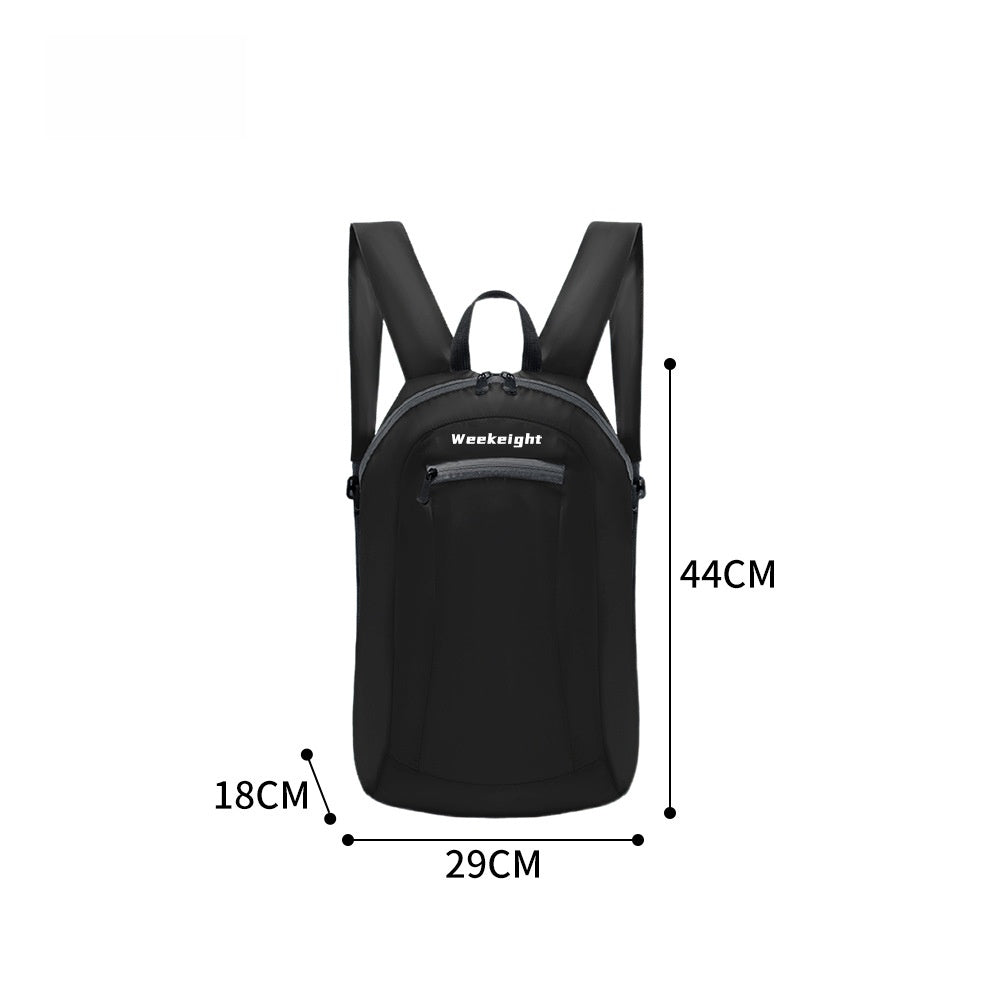 Solid Color Lightweight Hiking Backpack In Nylon For Unisex, Perfect For Summer Outdoor Activities