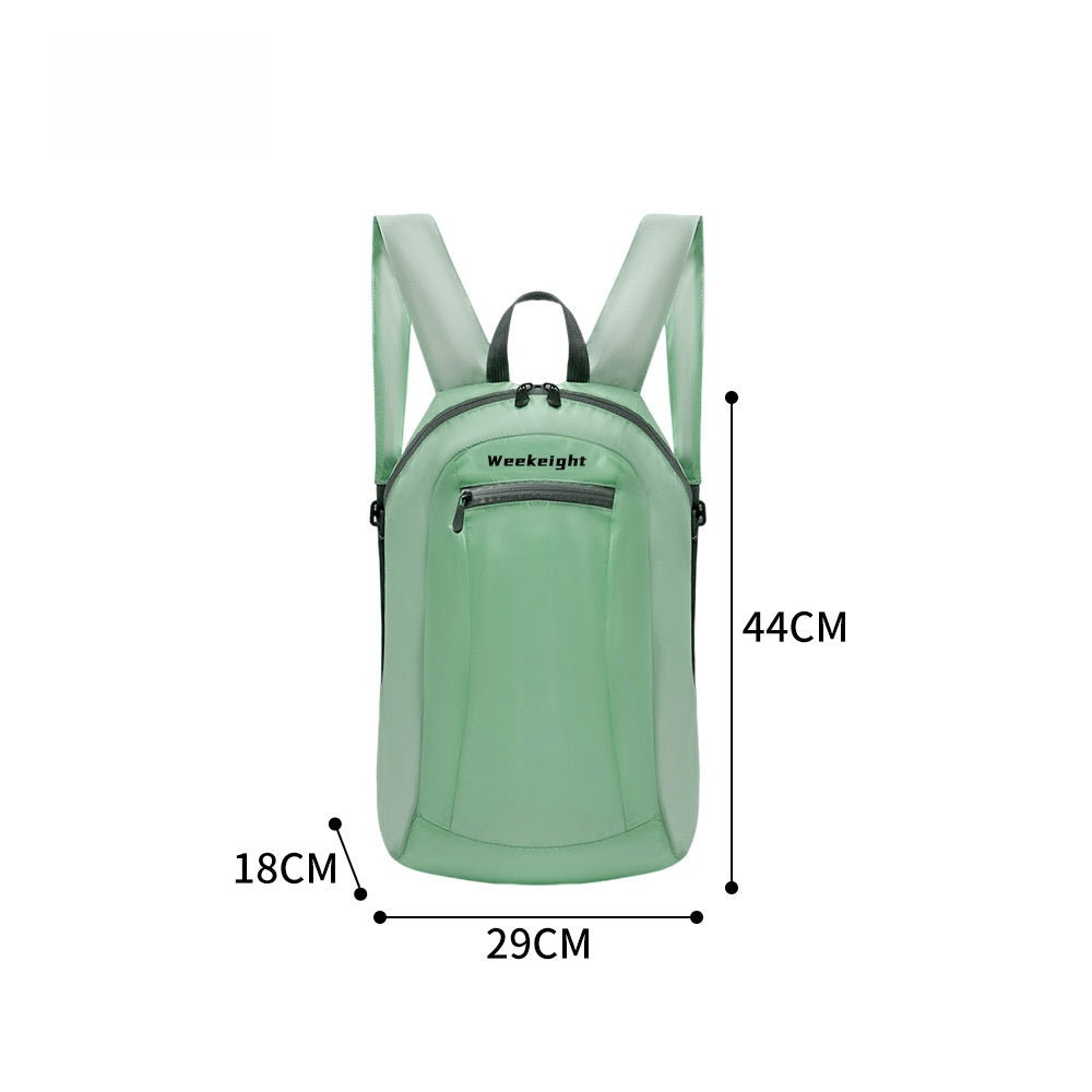 Solid Color Lightweight Hiking Backpack In Nylon For Unisex, Perfect For Summer Outdoor Activities