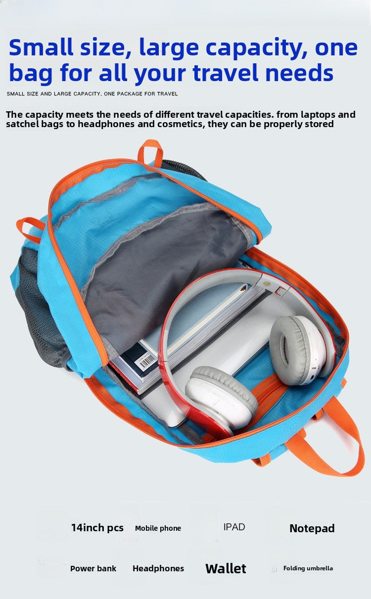 Breathable Hiking Backpack Made Of Polyester For Unisex, Suitable For Summer Outdoor Activities