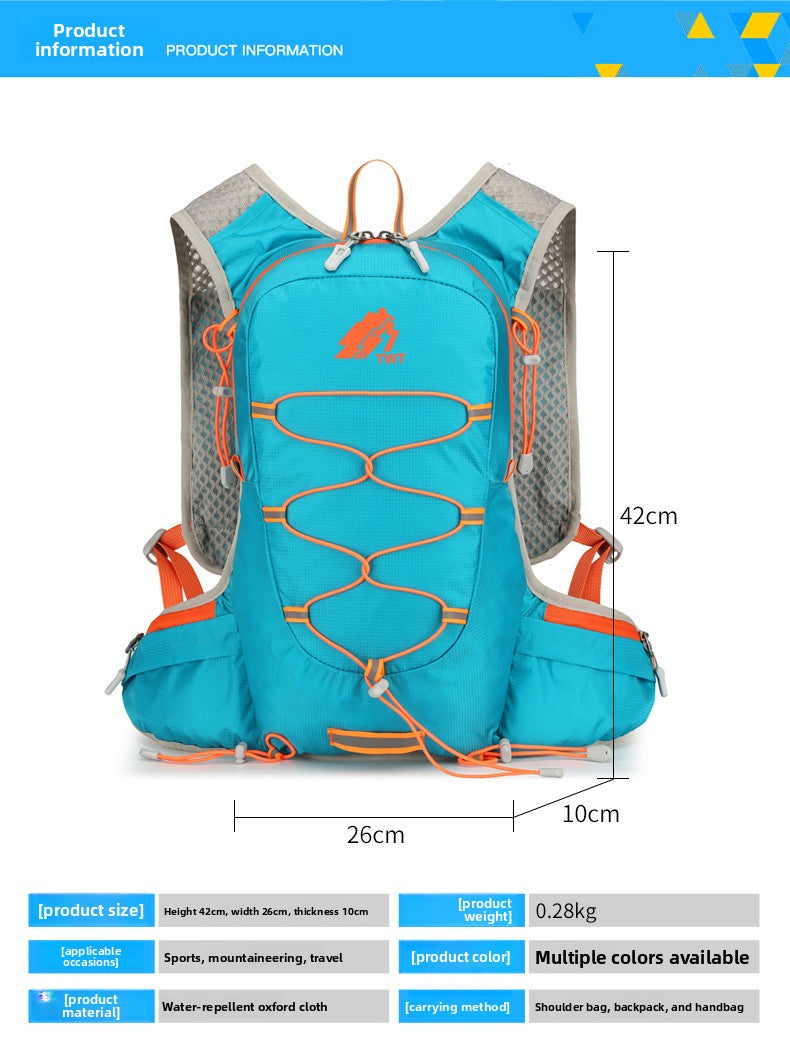 Color Block Lightweight Hiking Backpack In Oxford Cloth For Unisex, Ideal For  Spring And Summer Outdoor Adventures