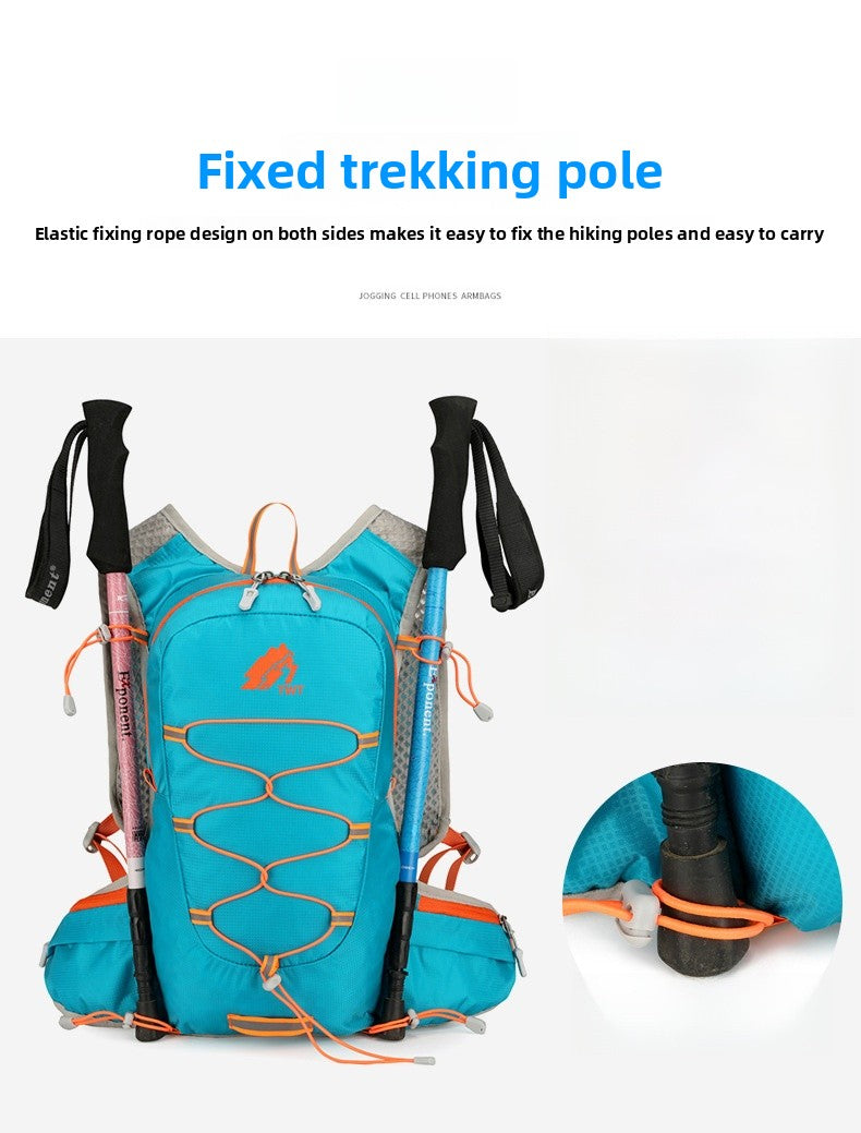 Color Block Lightweight Hiking Backpack In Oxford Cloth For Unisex, Ideal For  Spring And Summer Outdoor Adventures
