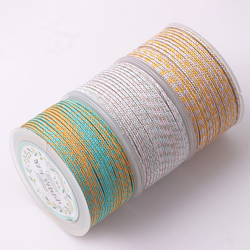 Ink Painting Nylon Cord String Rope With Hole Size 2~2.9mm Featuring Knitting Craft For Jewelry Making